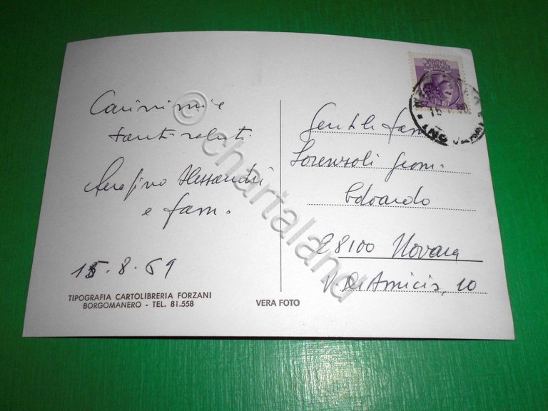 Cartolina Nebbiuno ( Novara ) - Vedute diverse 1969