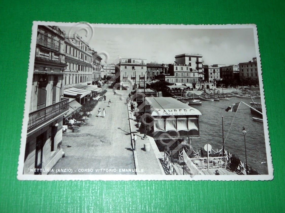 Cartolina Nettunia ( Anzio ) - Corso Vittorio Emanuele 1941 | Immagine principale