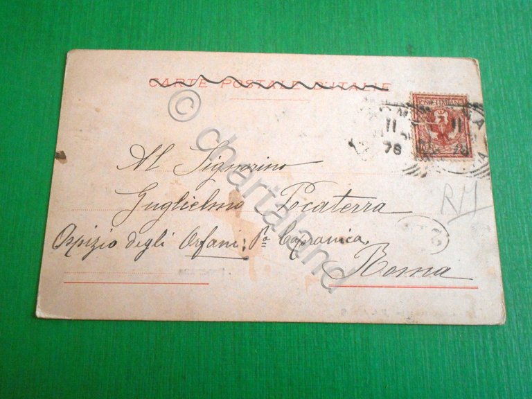 Cartolina Nettuno - Panorama 1901.