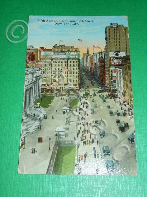 Cartolina New York City - Fifth Avenue, North from 40th …