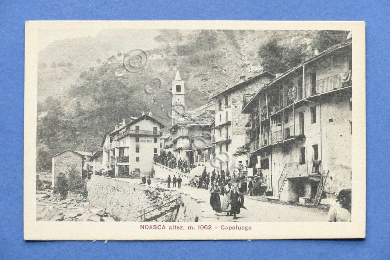 Cartolina Noasca - Capoluogo 1920 ca..