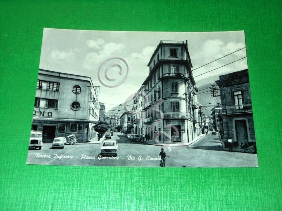 Cartolina Nocera Inferiore - Piazza Guerritore - Via G. Canale …