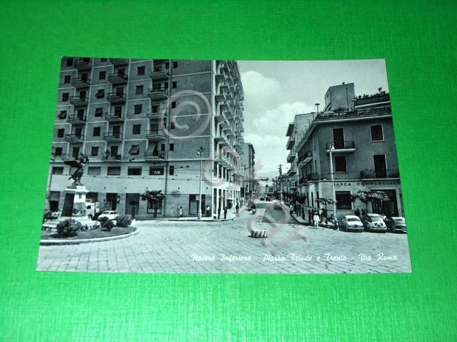Cartolina Nocera Inferiore - Piazza Trieste e Trento - Via …