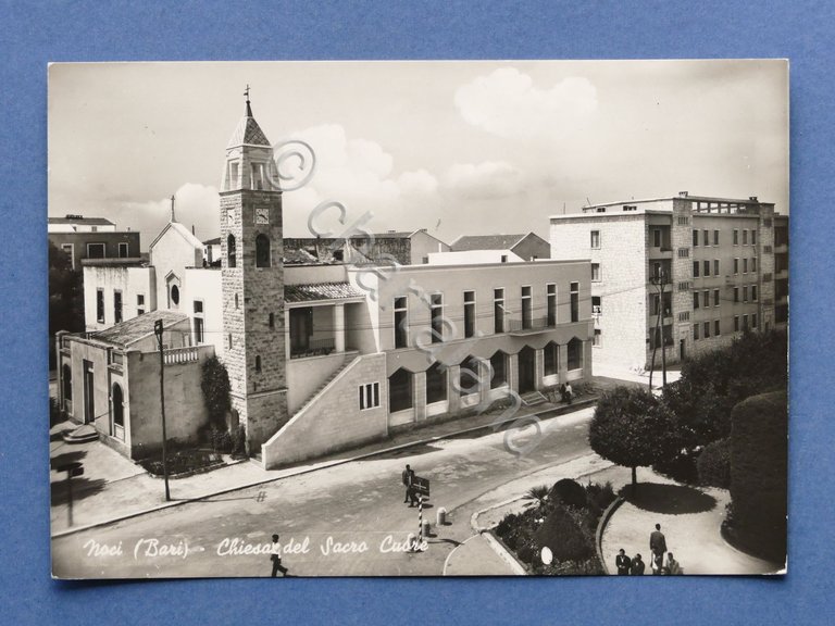 Cartolina Noci - Chiesa del Sacro Cuore - 1958