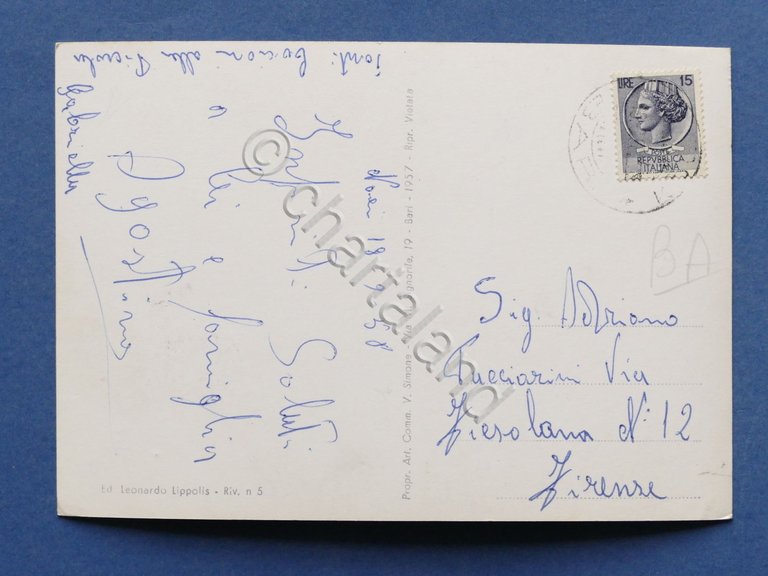 Cartolina Noci - Chiesa del Sacro Cuore - 1958