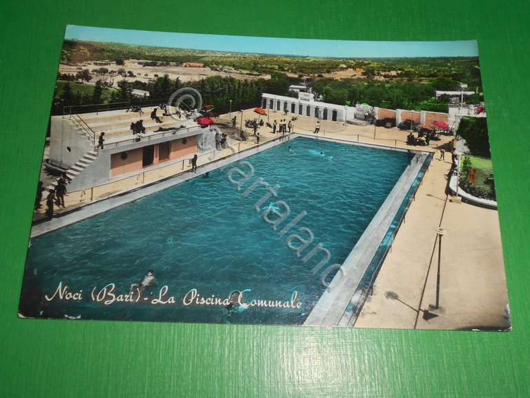 Cartolina Noci ( Bari ) - La Piscina Comunale 1962
