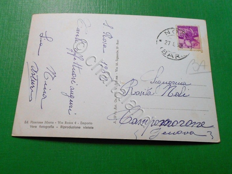 Cartolina Noci ( Bari ) - La Piscina Comunale 1962