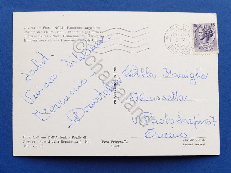 Cartolina Noli - Panorama dagli ulivi - 1964 | Immagine Gallery 4
