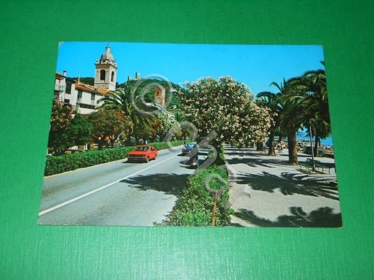 Cartolina Noli - Via Aurelia e Lungomare 1982 | Immagine Gallery 2