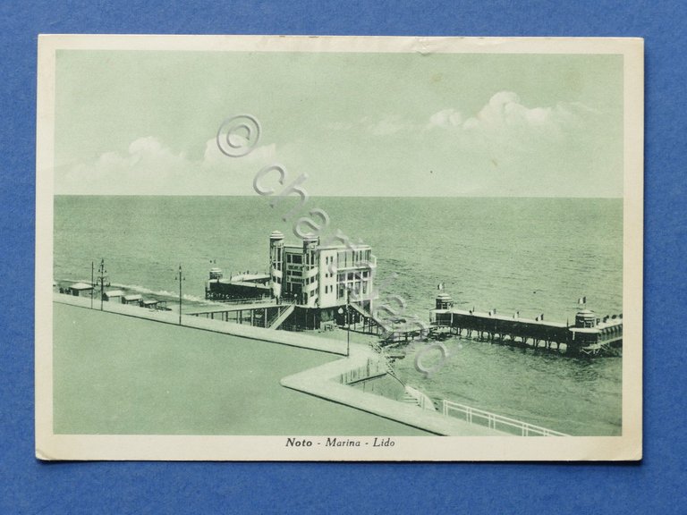 Cartolina Noto - Marina - Lido - 1950 | Immagine Gallery 3