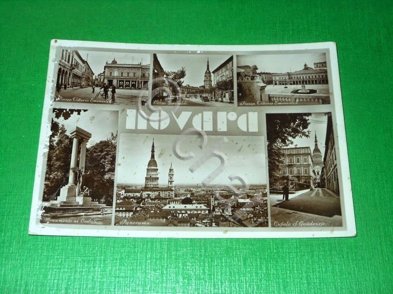 Cartolina Novara - Vedute diverse 1930 ca