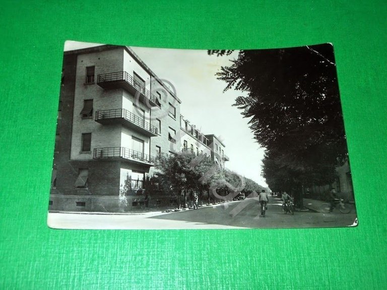 Cartolina Novi Ligure - Corso Italia 1958