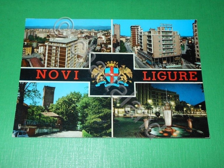 Cartolina Novi Ligure - Vedute diverse 1972.
