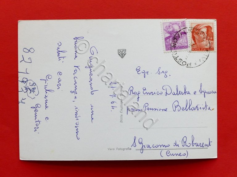 Cartolina Novi Ligure - Villa Minetta - 1964