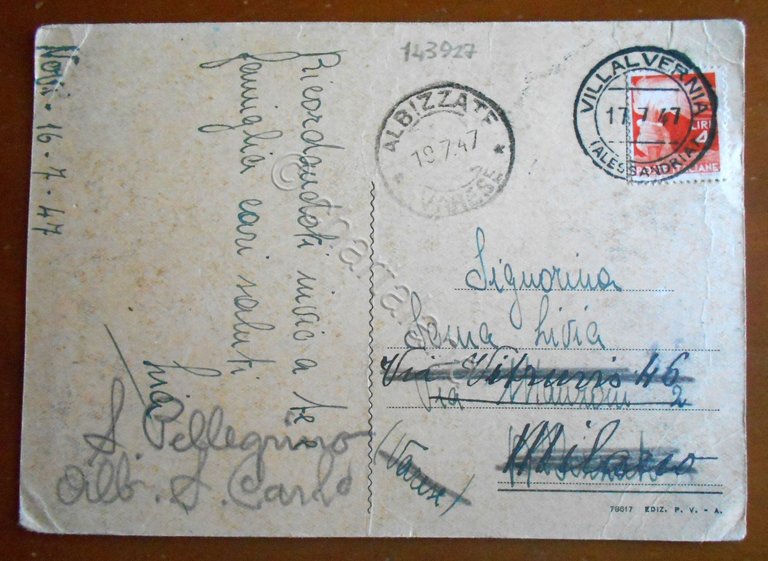 Cartolina Novi Ligure - Villini e Viale delle Rimembranze - …