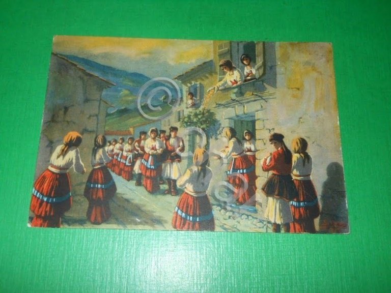 Cartolina Nozze in Sardegna - Originale del pittore S. Ibba …