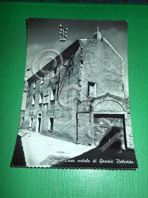 Cartolina Nuoro - Casa natale di Grazia Deledda 1953