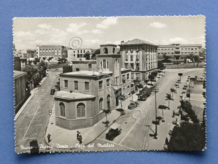 Cartolina Nuoro - Piazza Dante - Casa del Mutilato - …