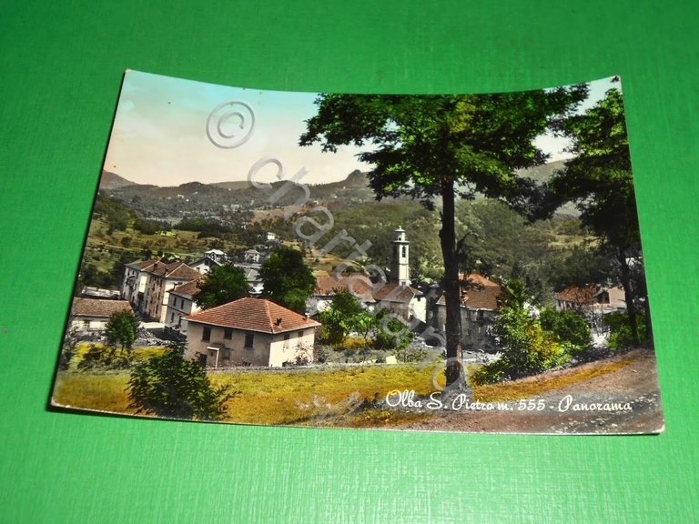 Cartolina Olba S. Pietro - Panorama 1956