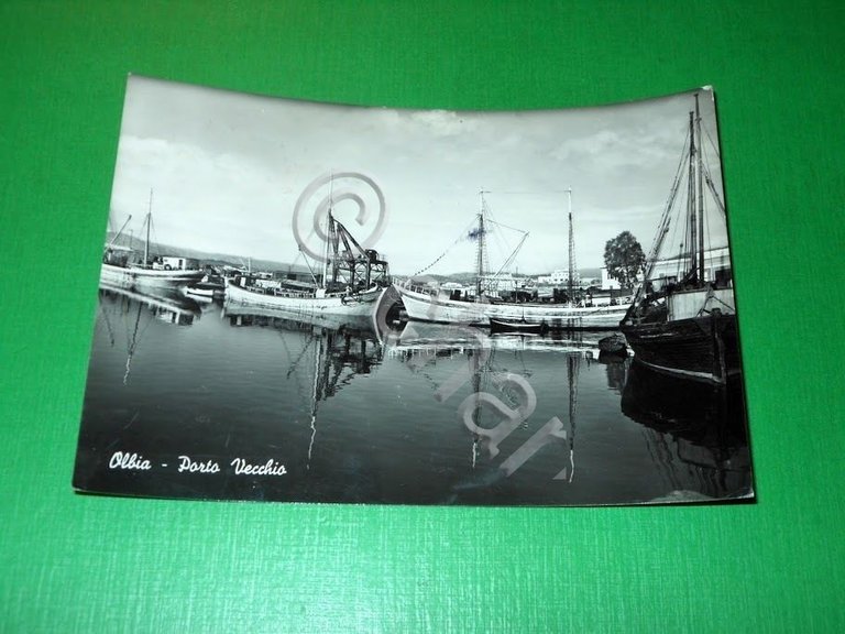 Cartolina Olbia - Porta Vecchia 1955