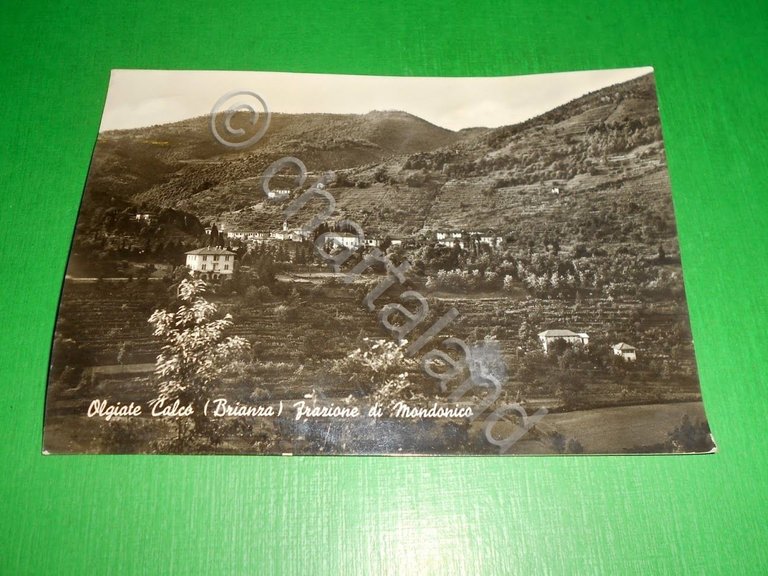 Cartolina Olgiate Calco - Frazione di Mondonico - Panorama 1954