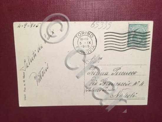 Cartolina Olux - Chiesa Abbaziale Sacro Cuore - 1915