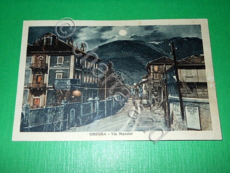 Cartolina Omegna - Via Mazzini 1930 ca