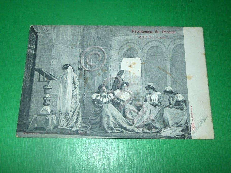 Cartolina Opera Lirica - R. Zandonai - Francesca da Rimini …