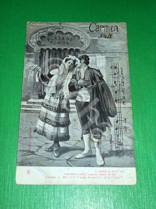 Cartolina Opera Lirica G. Bizet - CARMEN ( atto IV …