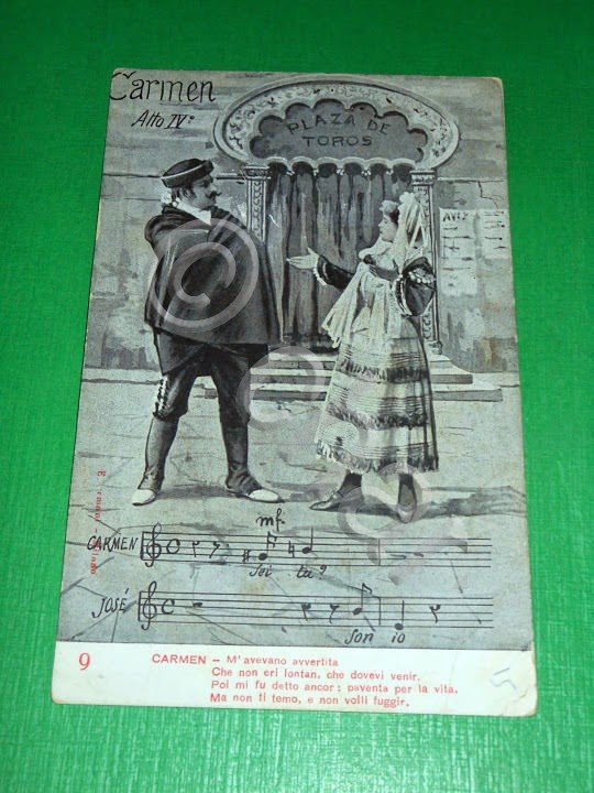 Cartolina Opera Lirica G. Bizet - CARMEN ( atto quarto …