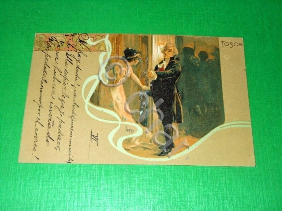 Cartolina Opera Lirica G. Puccini - TOSCA - illustrata da …