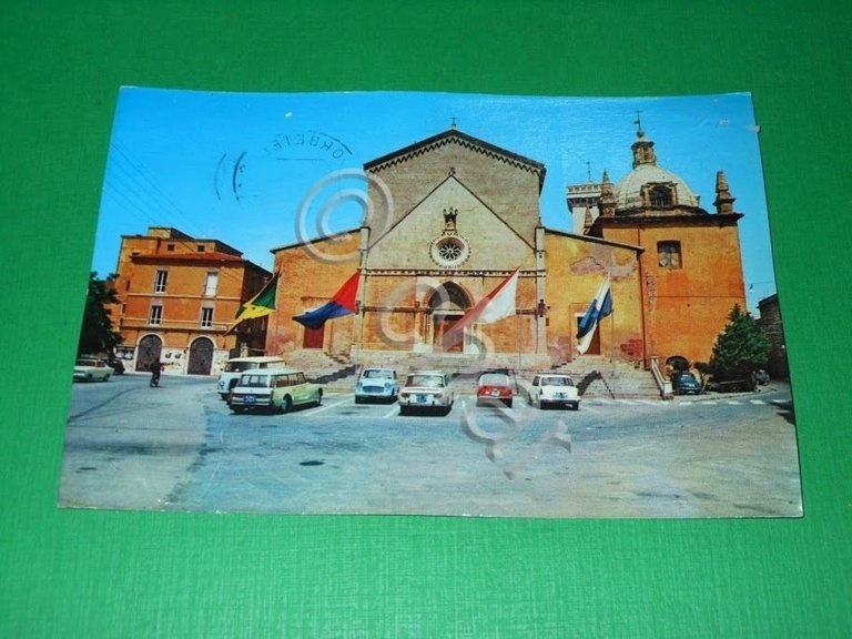 Cartolina Orbetello - Il Duomo 1970 ca.