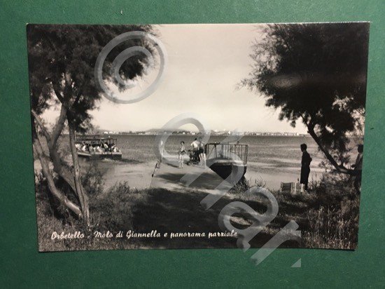 Cartolina Orbetello - Molo di Gianlla e Panorama e Panorama …