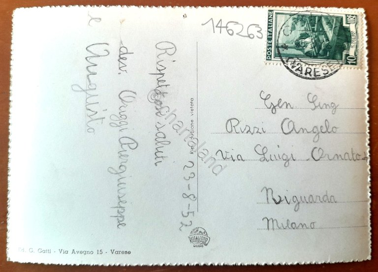Cartolina Orino - Panorama - 1952 | Immagine Gallery 2