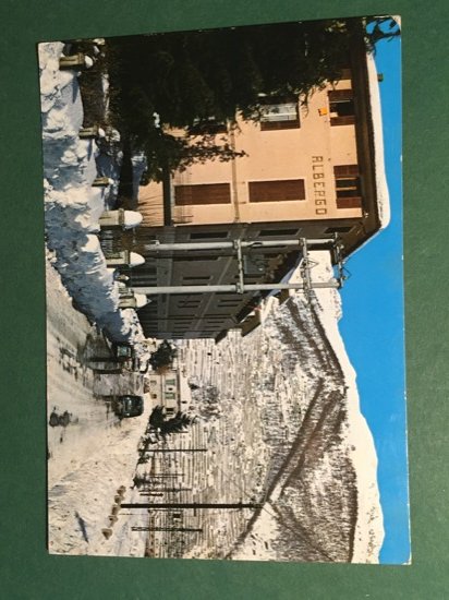 Cartolina Ormea - Albergo Italia - Veduta Invernale - 1970