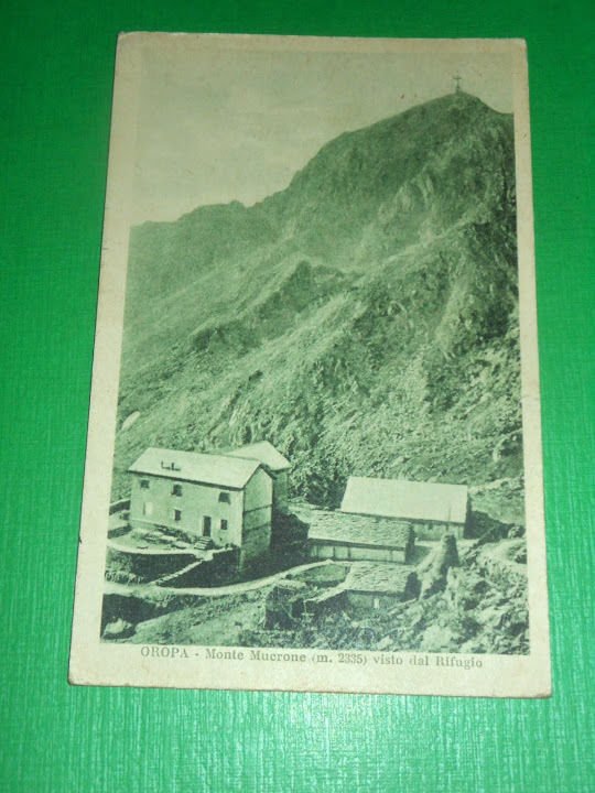 Cartolina Oropa - Monte Mucrone visto dal Rifugio 1931.