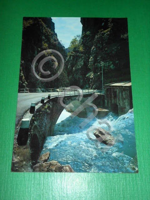 Cartolina Orridi di Valle Taleggio - Torrente Enna 1965 ca.