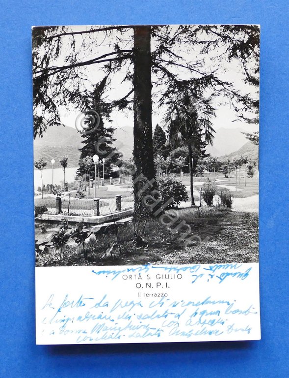 Cartolina Orta S. Giulio - Opera Nazionale Pensionati d'Italia - …