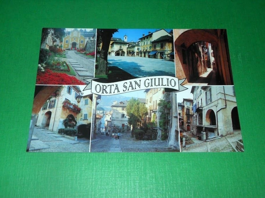 Cartolina Orta San Giulio - Lago d'Orta - Vedute diverse …