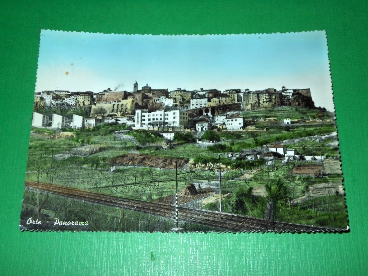 Cartolina Orte ( Viterbo ) - Panorama 1955 ca.