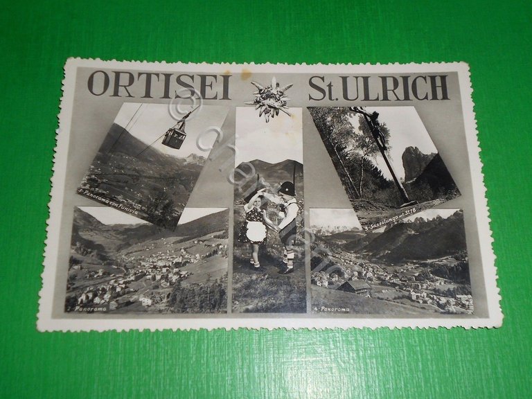 Cartolina Ortisei / St. Ulrich - Vedute diverse 1950 ca
