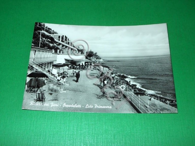 Cartolina Ospedaletti - Lido Primavera 1958
