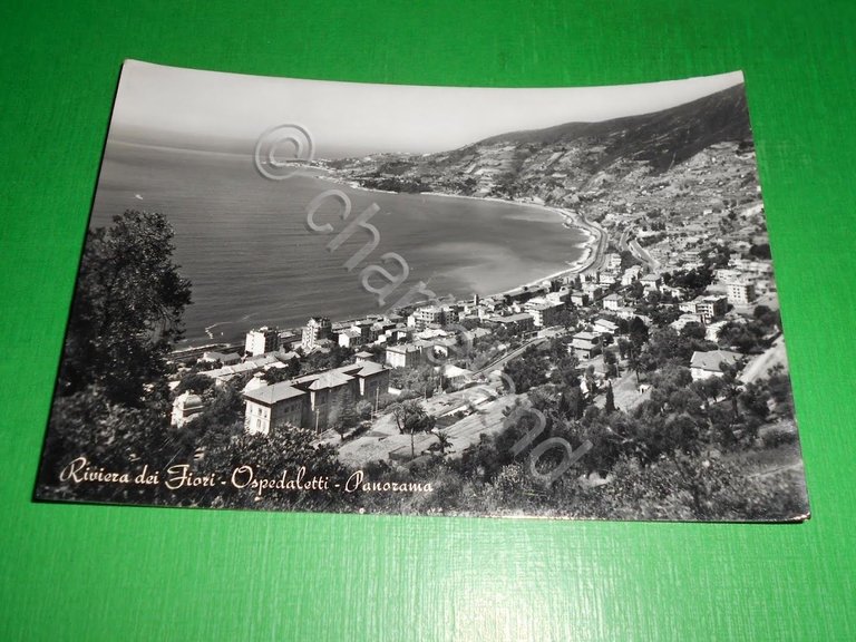 Cartolina Ospedaletti - Panorama 1960