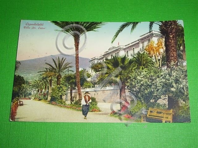 Cartolina Ospedaletti - Villa Dr. Oster 1952.