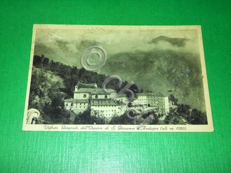 Cartolina Ospizio di S. Giovanni d' Andorno - Veduta generale …