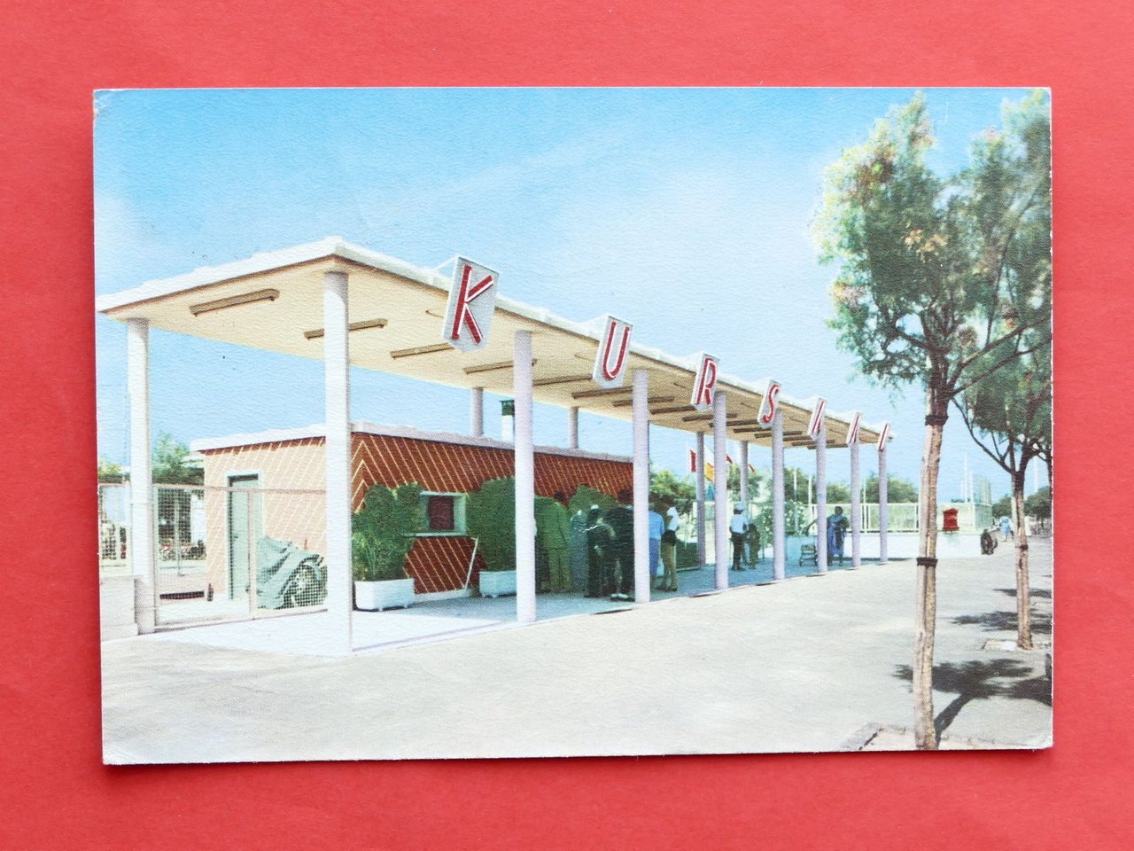 Cartolina Ostia Lido - Ingresso - 1956.