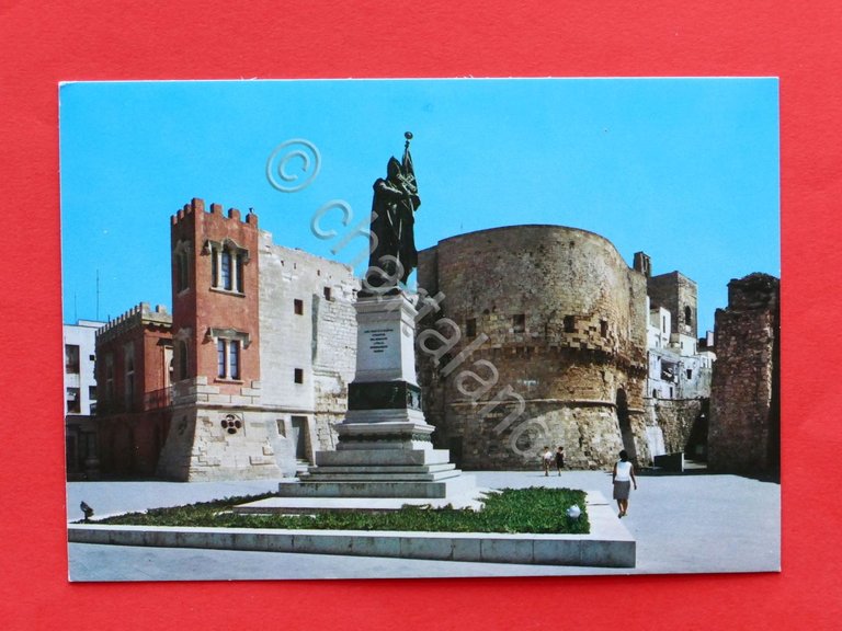 Cartolina Otranto - Monumento ai Caduti e vecchie Torri - …
