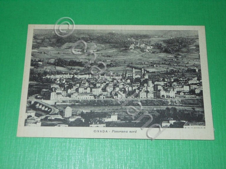 Cartolina Ovada - Panorama nord 1940 ca