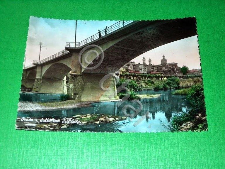 Cartolina Ovada - Sulle rive dell' Orba 1955 ca.