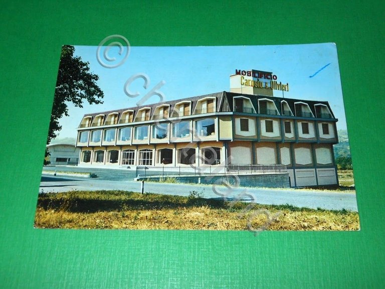 Cartolina Ovada ( Alessandria ) - Mobilificio Carosio e Olivieri …